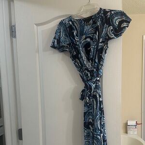 INC International Concepts Navy and White Dress